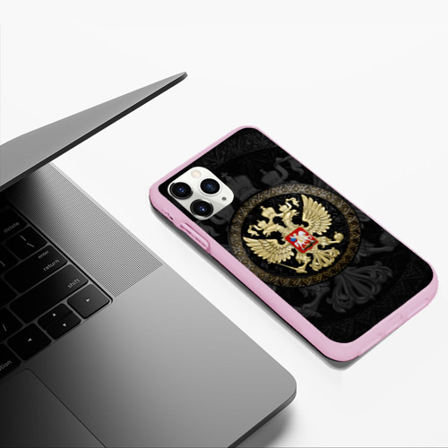 Чехол для iPhone 11 Pro Max матовый с принтом Герб России, фото #5