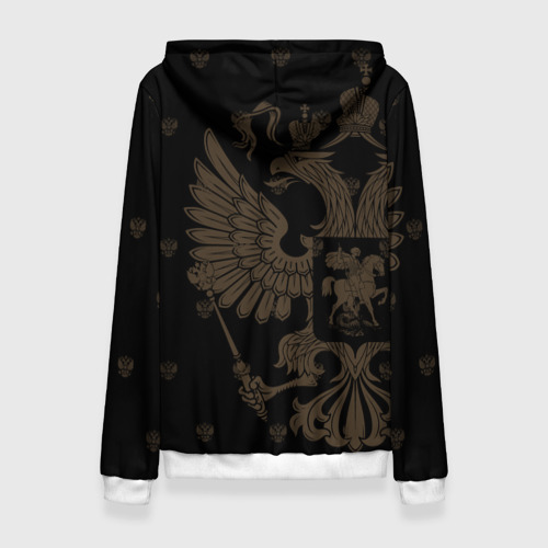 Женская толстовка 3D Герб России золотой двуглавый орел, цвет 3D печать - фото 2