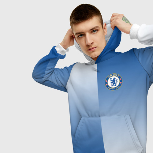 Мужская толстовка 3D Chelsea Uniform, цвет белый - фото 5