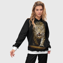 Женский костюм с толстовкой 3D Leopard - фото 2