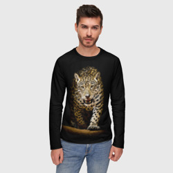 Мужской лонгслив 3D Leopard - фото 2