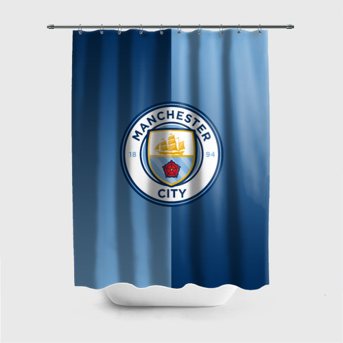 Штора 3D для ванной Manchester city 2018 Reverse