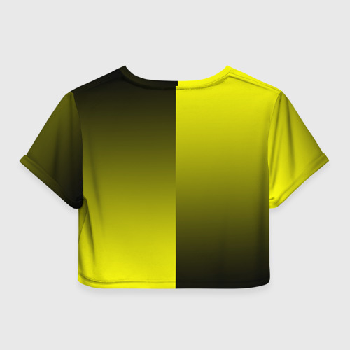 Женская футболка Crop-top 3D FC Borussia 2018 Reverse, цвет 3D печать - фото 2