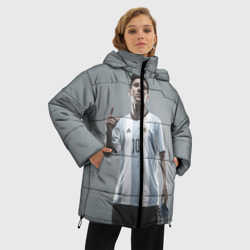 Женская зимняя куртка Oversize Месси победитель - фото 2