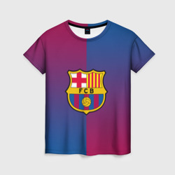 Женская футболка 3D FC Barcelona Barca ФК Барселона