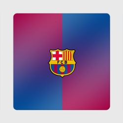 Магнит виниловый Квадрат FC Barcelona Barca ФК Барселона