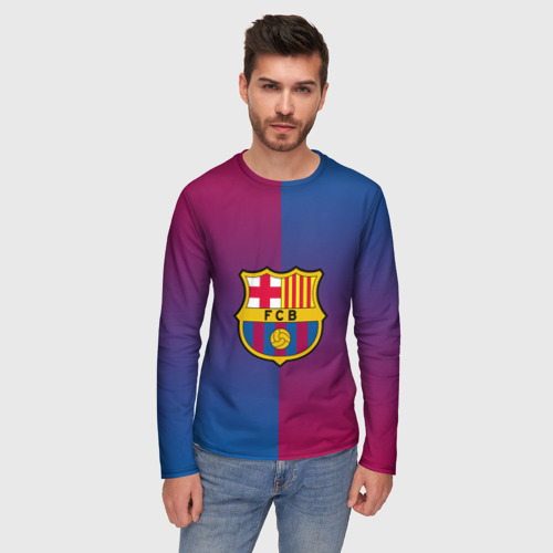 Мужской лонгслив 3D FC Barcelona Barca ФК Барселона - фото 3