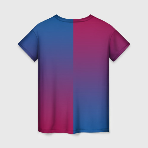 Женская футболка 3D FC Barca 2018 Reverse, цвет 3D печать - фото 2