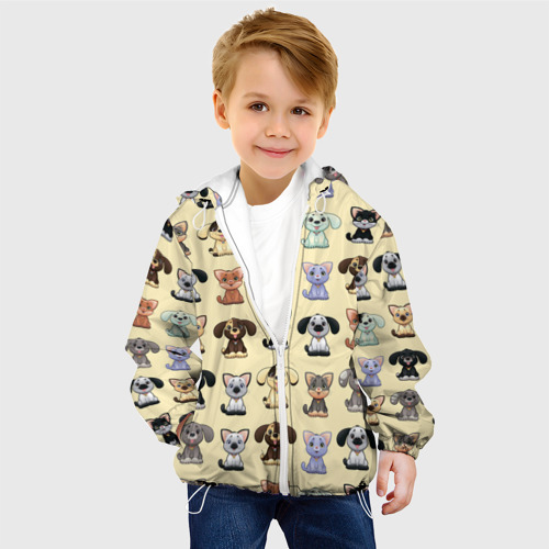 Детская куртка 3D Милые пушистики, цвет белый - фото 3