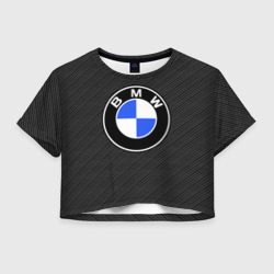Кроп-топ 3D BMW CARBON | БМВ КАРБОН (Женский)