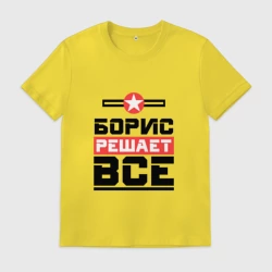Мужская футболка хлопок Борис решает все
