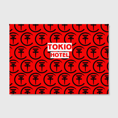 Холст прямоугольный Tokio Hotel band logo 2018, цвет 3D печать - фото 2