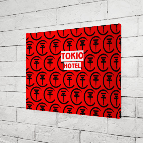 Холст прямоугольный Tokio Hotel band logo 2018, цвет 3D печать - фото 3