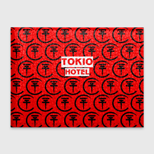 Обложка для студенческого билета Tokio Hotel band logo 2018, цвет бирюзовый