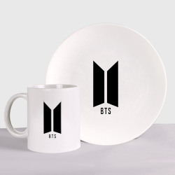 Набор: тарелка + кружка BTS army