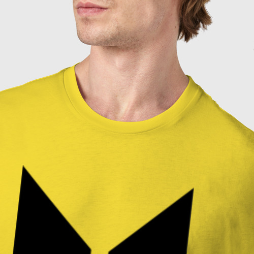 Мужская футболка хлопок BTS army, цвет желтый - фото 6