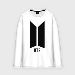 Мужской лонгслив oversize хлопок BTS army