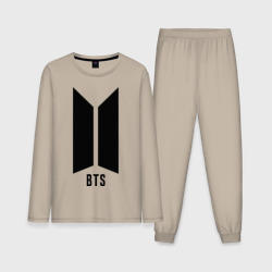 Мужская пижама с лонгсливом хлопок BTS army