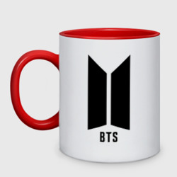 Кружка двухцветная BTS army