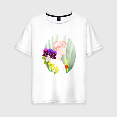Женская футболка хлопок Oversize BTS_Jimin Фото 01 Женская футболка хлопок Oversize BTS_Jimin Фото 01
