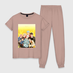 Женская пижама хлопок BTS