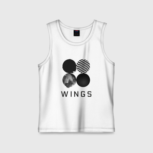 Детская майка хлопок BTS wings