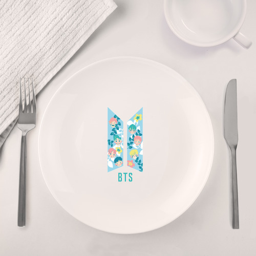 Набор: тарелка + кружка BTS army color - фото 4