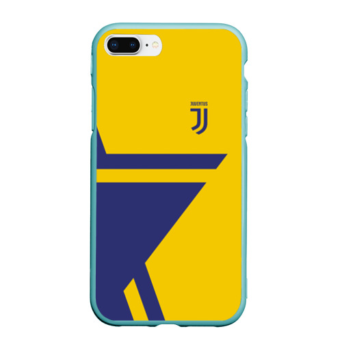 Чехол для iPhone 7Plus/8 Plus матовый Juventus 2018 star, цвет мятный