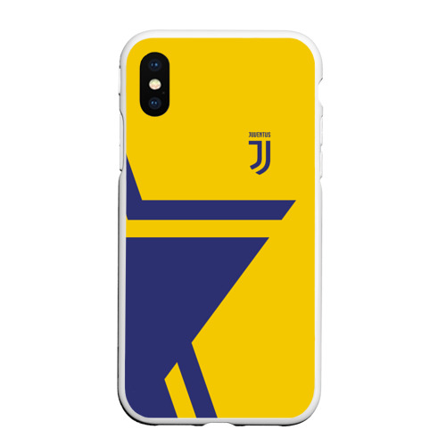 Чехол для iPhone XS Max матовый Juventus 2018 star, цвет белый