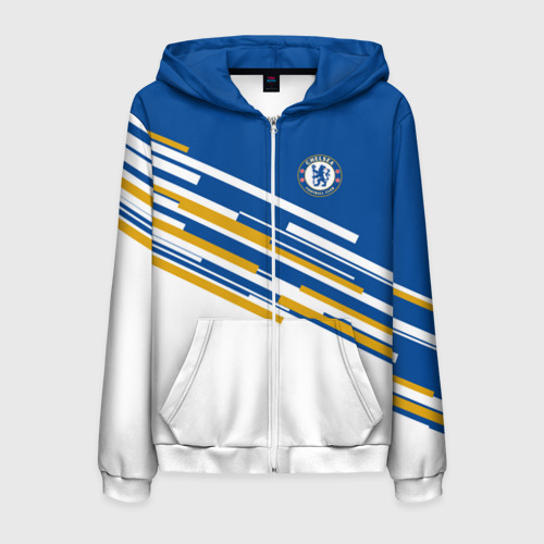 Мужская толстовка 3D на молнии Chelsea 2018 Line Фото 01 Мужская толстовка 3D на молнии Chelsea 2018 Line Фото 01