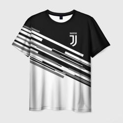 Juventus black stripes style – Футболка с принтом купить со скидкой в -26%