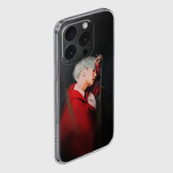 Чехол для iPhone 16 Pro Max силиконовый с защитой камеры Suga BTS - фото 2