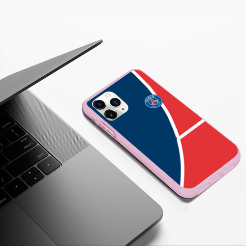 Чехол для iPhone 11 Pro Max матовый PSG LOGO, цвет розовый - фото 5