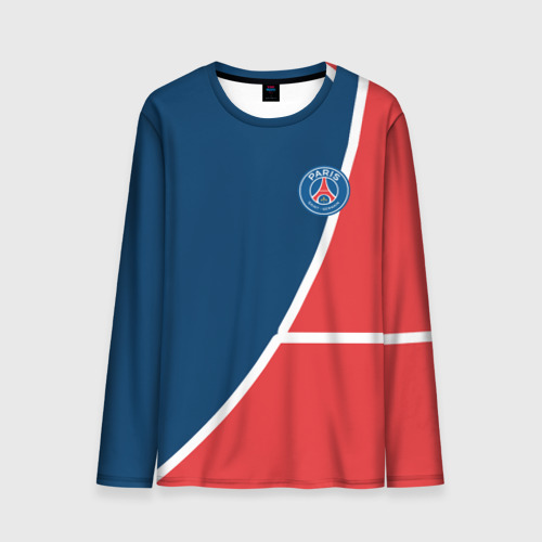 Мужской лонгслив 3D PSG LOGO