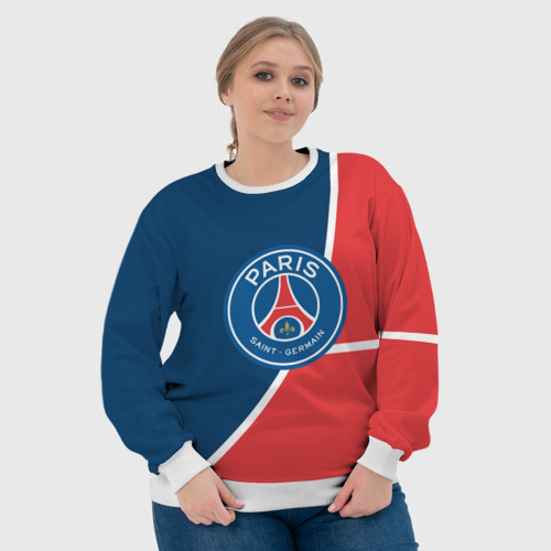 Женский свитшот 3D PSG LOGO - фото 6