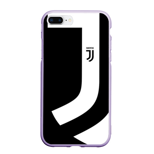 Чехол для iPhone 7Plus/8 Plus матовый Juventus 2018 Original, цвет светло-сиреневый