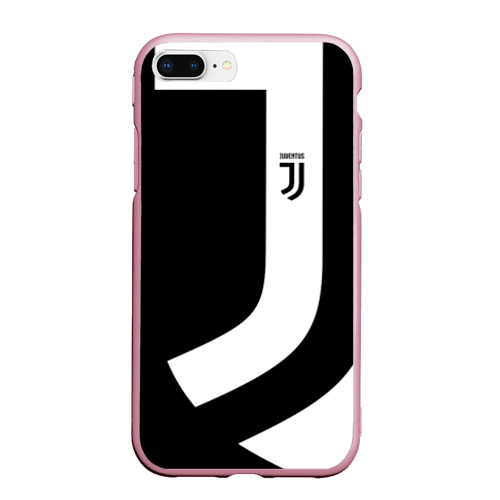 Чехол для iPhone 7Plus/8 Plus матовый Juventus 2018 Original, цвет розовый