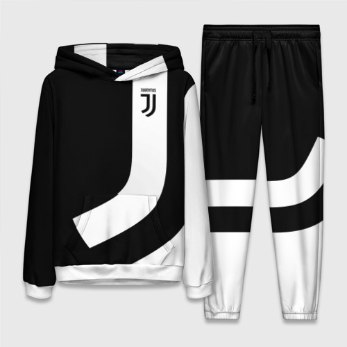 Костюм с принтом Juventus 2018 Original для женщины, вид спереди №1. Цвет основы: белый
