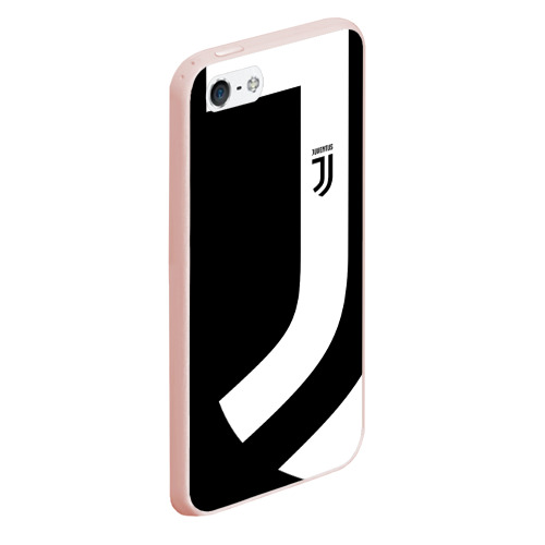 Чехол для iPhone 5/5S матовый Juventus 2018 Original, цвет светло-розовый - фото 3