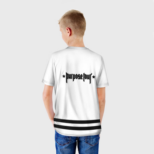 Детская футболка 3D Bieber Team White, цвет 3D печать - фото 4