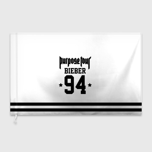 Флаг 3D Bieber Team White - фото 3