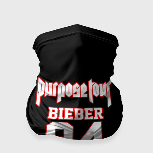 Бандана-труба 3D Bieber Team Black, цвет 3D печать