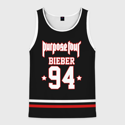 Мужская майка 3D Bieber Team Black, цвет 3D печать