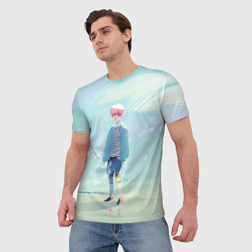 Мужская футболка 3D BTS_Jimin_4, цвет 3D печать - фото 3