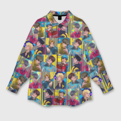 Мужская рубашка oversize 3D Bangtan Boys