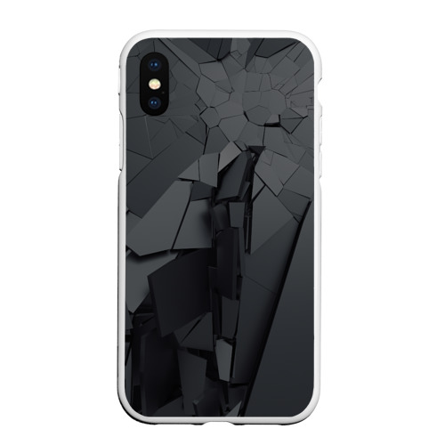 Чехол для iPhone XS Max матовый Mirror abstraction collection