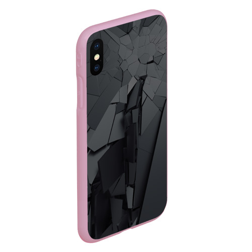 Чехол для iPhone XS Max матовый Mirror abstraction collection, цвет розовый - фото 3