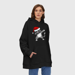 Худи SuperOversize хлопок Dab Cat Santa - фото 2