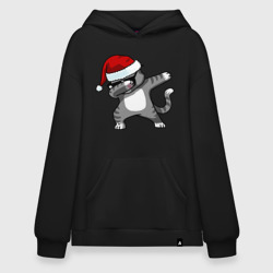 Худи SuperOversize хлопок Dab Cat Santa