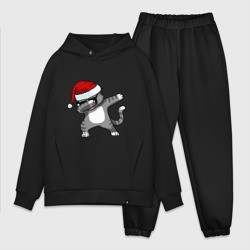 Мужской костюм oversize хлопок Dab Cat Santa